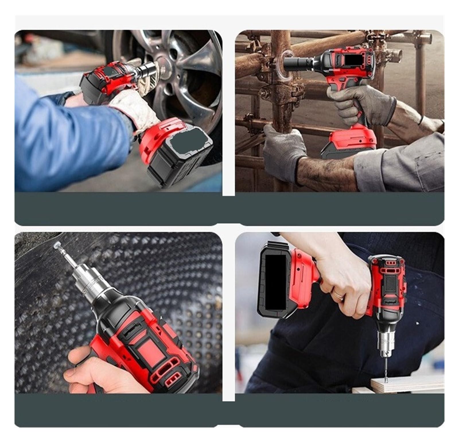Klucz udarowy mocy, Klucz Udarowy Akumulatorowy Bezszczotkowy, Narzędzie Elektryczne O Wysokim Momencie Obrotowym Do Rusztowań I Użytku Domowego, dla domu samochodowego