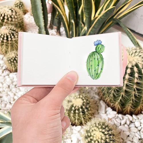 Miniatura 7 de LYML.E1 Mini cuaderno de bocetos de acuarela, mini cuaderno de acuarela portátil, cuaderno de bocetos de viaje, papel de dibujo texturizado de