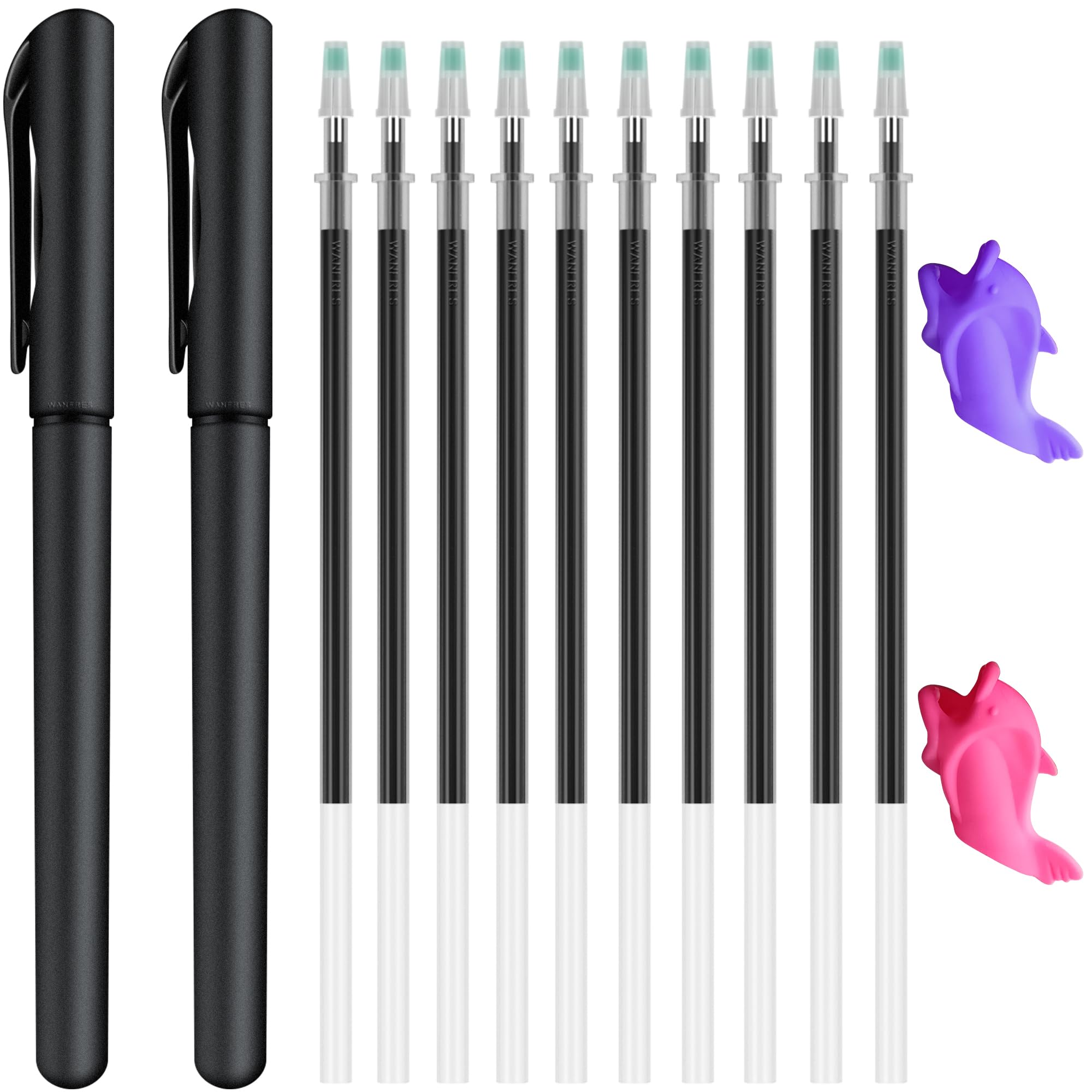 WANFRES Magic pens for Kids Disappearing Ink Pen, Magic Pens & Refills for Children's Magic Copybooks, for Magic grooved Writing Practice Books for Kids 3-5, Grooved Handwriting Practice Kid.