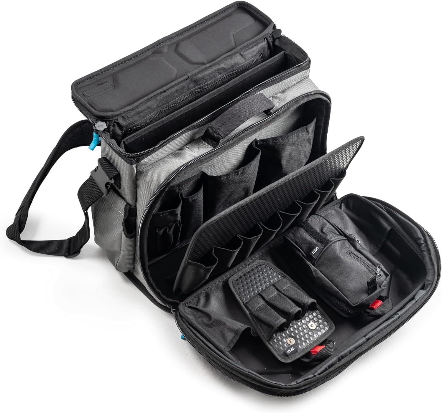 B&W torba narzędziowa tool.bag TEX.223 (tekstylna torba na narzędzia/torba na pasek, poliester wytrzymały, w zestawie pasek na ramię, pojemność 22,3 l, wymiary wewnętrzne 415 x 110 x 255 mm) bez