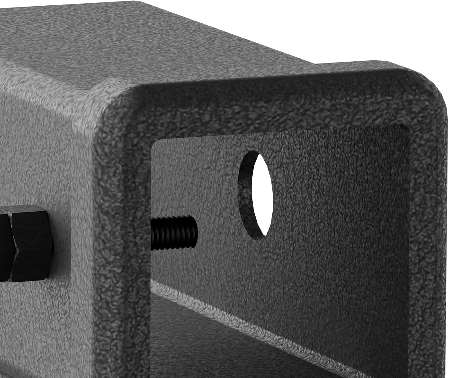 Tow Hitch Trailer Towing Receiver Riser & Extender Adapter, 2" Drop/Rise, 7500 lbs Towing Capacity, Adjustable Lengths 5", 6", 8", 9", Solid Tube, 2-Inch Receiver, Matte Black