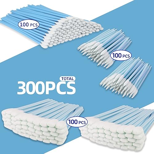 Miniatura 7 de Kit de hisopos de limpieza de espuma multiusos Esponja de esponja sin pelusa para cámara, pistola, impresora de inyección de tinta, lente óptica,