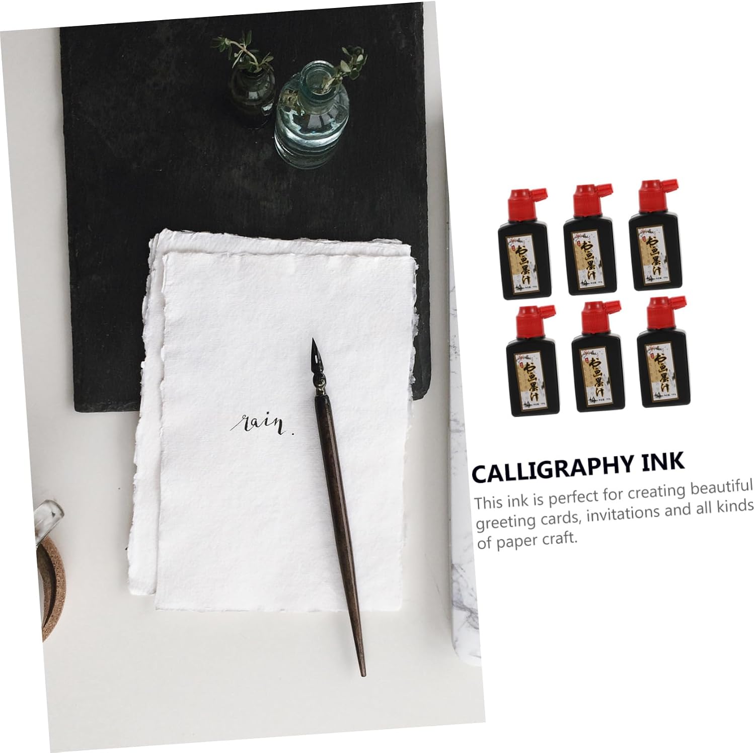 OSALADI 6pcs Fragrant Calligraphy Ink for Writing and Ink for Calligraphy and Art Projects Each for Beginners and Enthusiasts