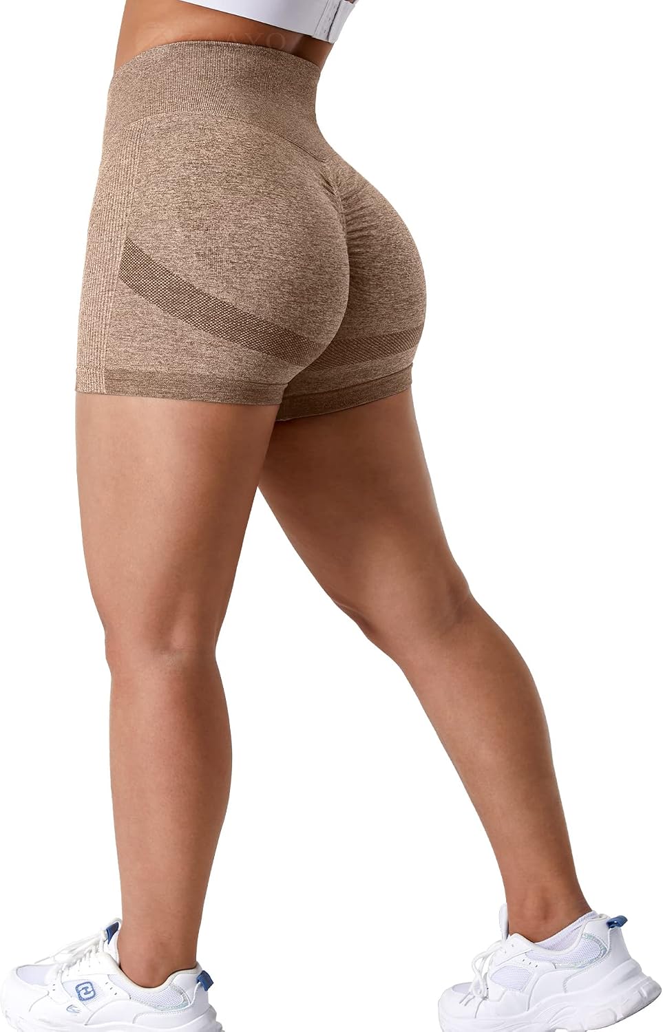 Short De Sport Femme TAYOEA Scrunch Butt Lifting - Pantalon Court Push Up Sans Couture Gym Yoga Running