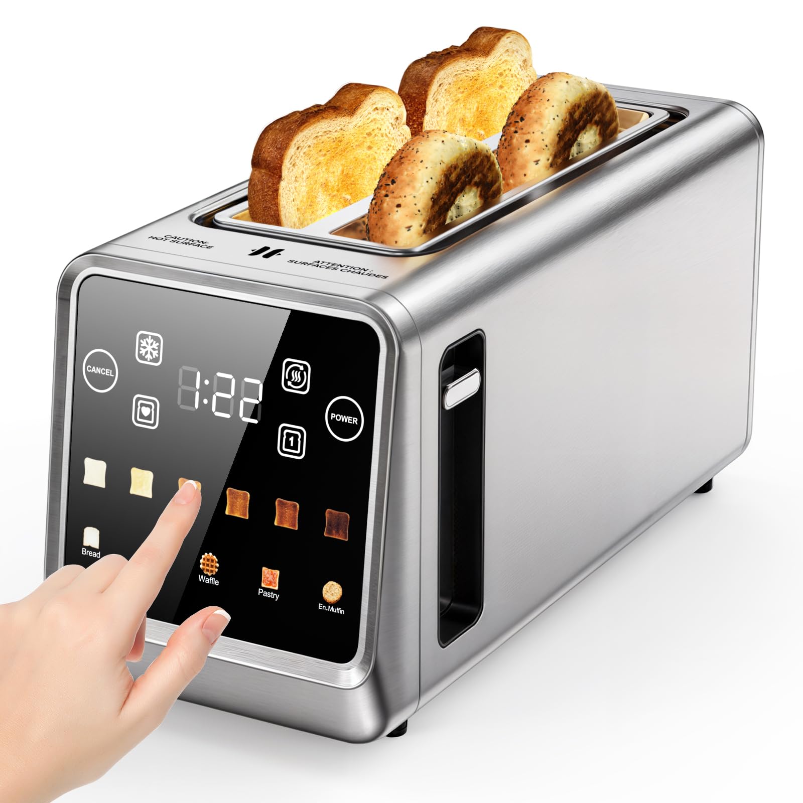 Foyoconven 4-Slice Smart Toaster
