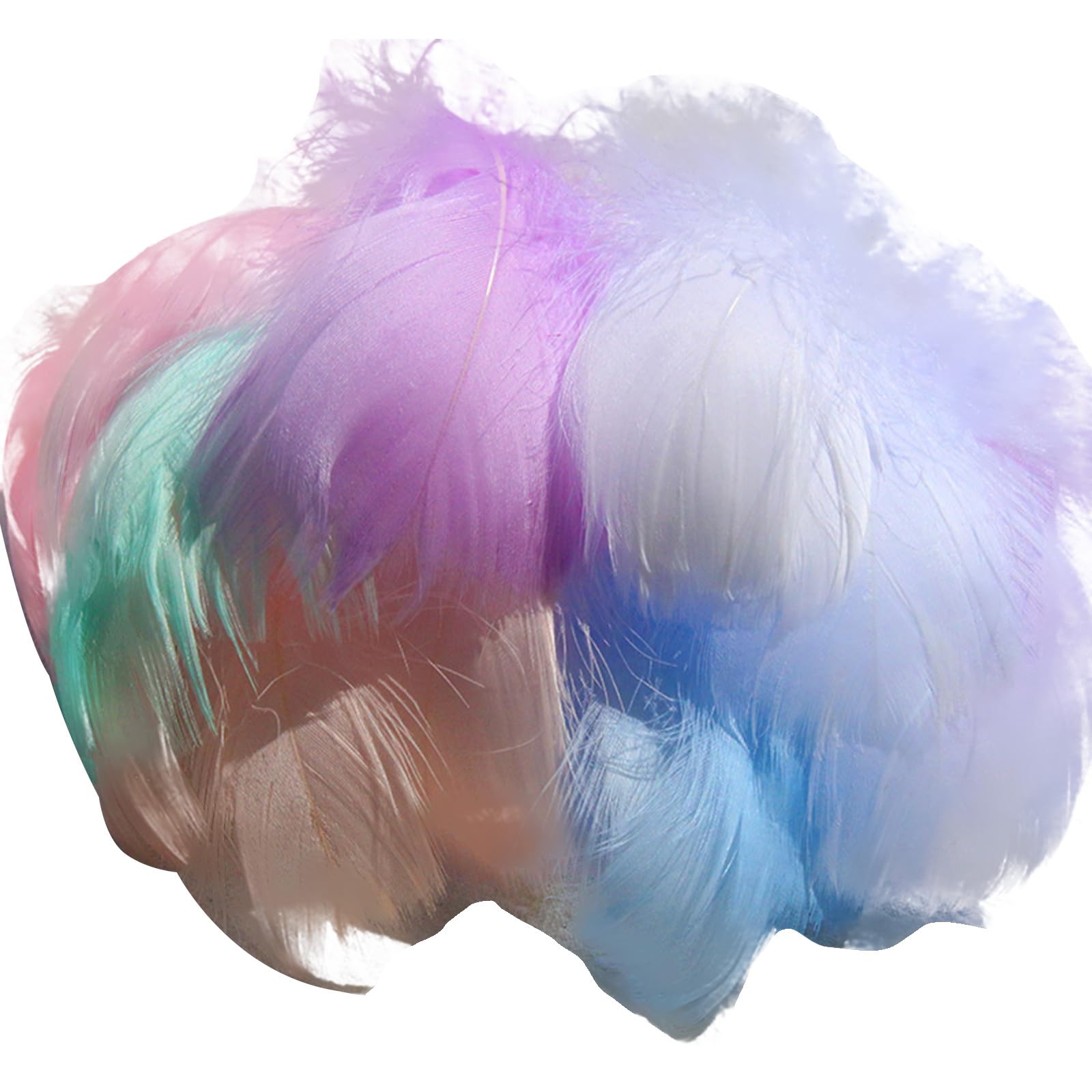 FackLOxc 100pcs Multiple Color Feather for Transparent Bobo-Balloon Filled Birthday Wedding Decoration Flower Arrangement Bobo-Balloons Feather
