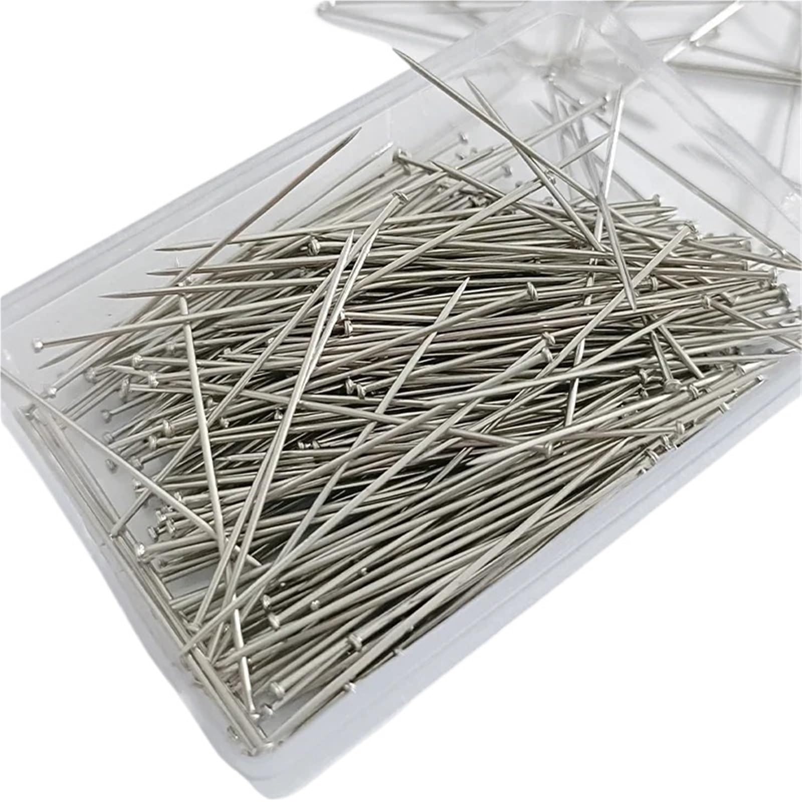 Alfileres de costura rectos de acero inoxidable de 35 mm, 10 unidades, 300 unidades, herramientas de costura