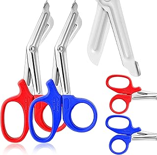 AAPROTOOLS SET OF 2 (RED ROYAL BLUE ) TRAUMA PARAMEDIC EMT SHEARS SCISSORS 7.5
