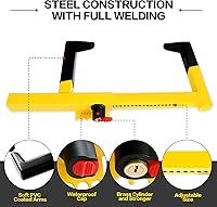 Vista 2 de KAYCENTOP Abrazadera de bloqueo de rueda de seguridad antirrobo para neumáticos de 15.5 pulgadas de ancho de neumático universal para remolques