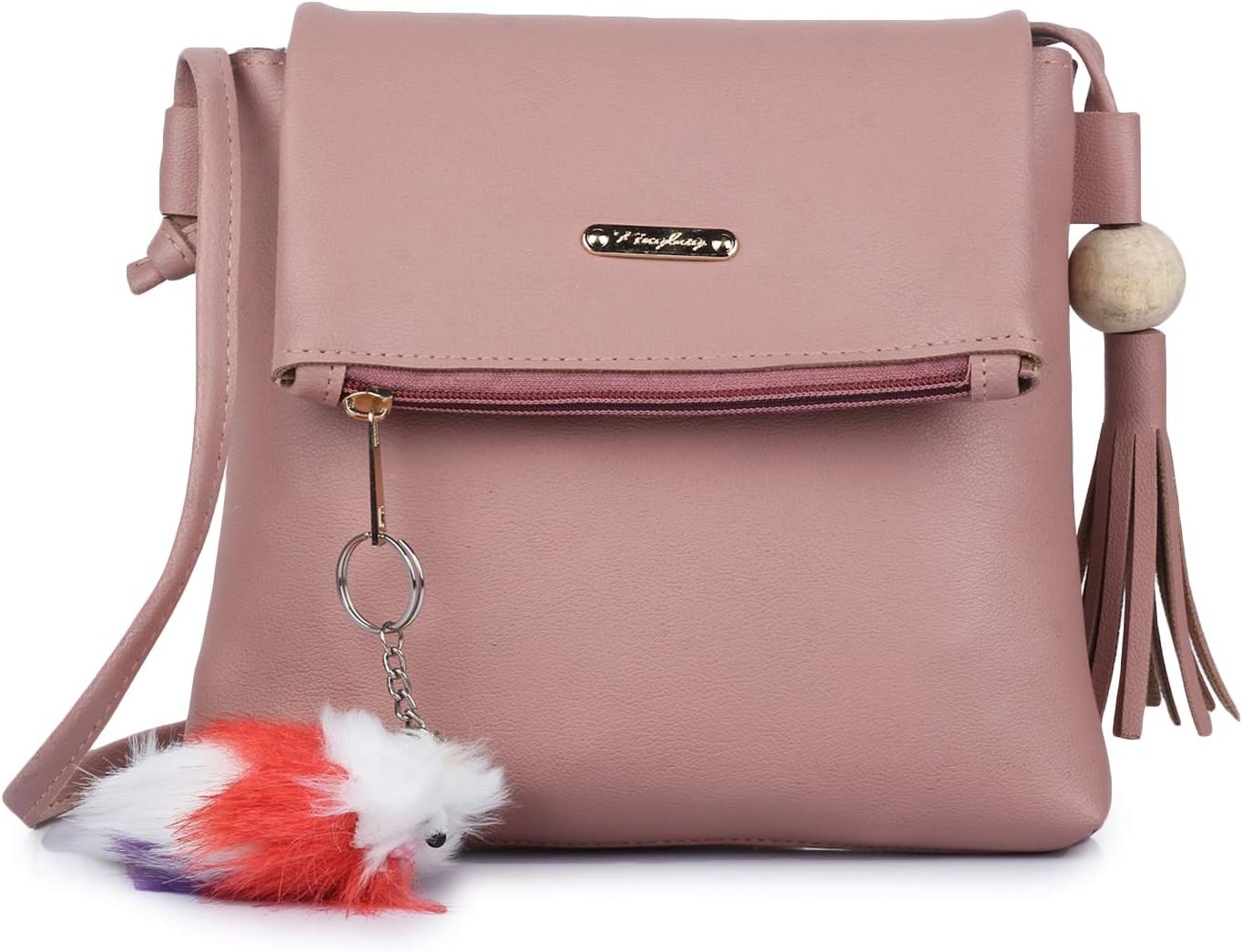 GLOSSYPU Sling Bag For Girls/Women - Pink