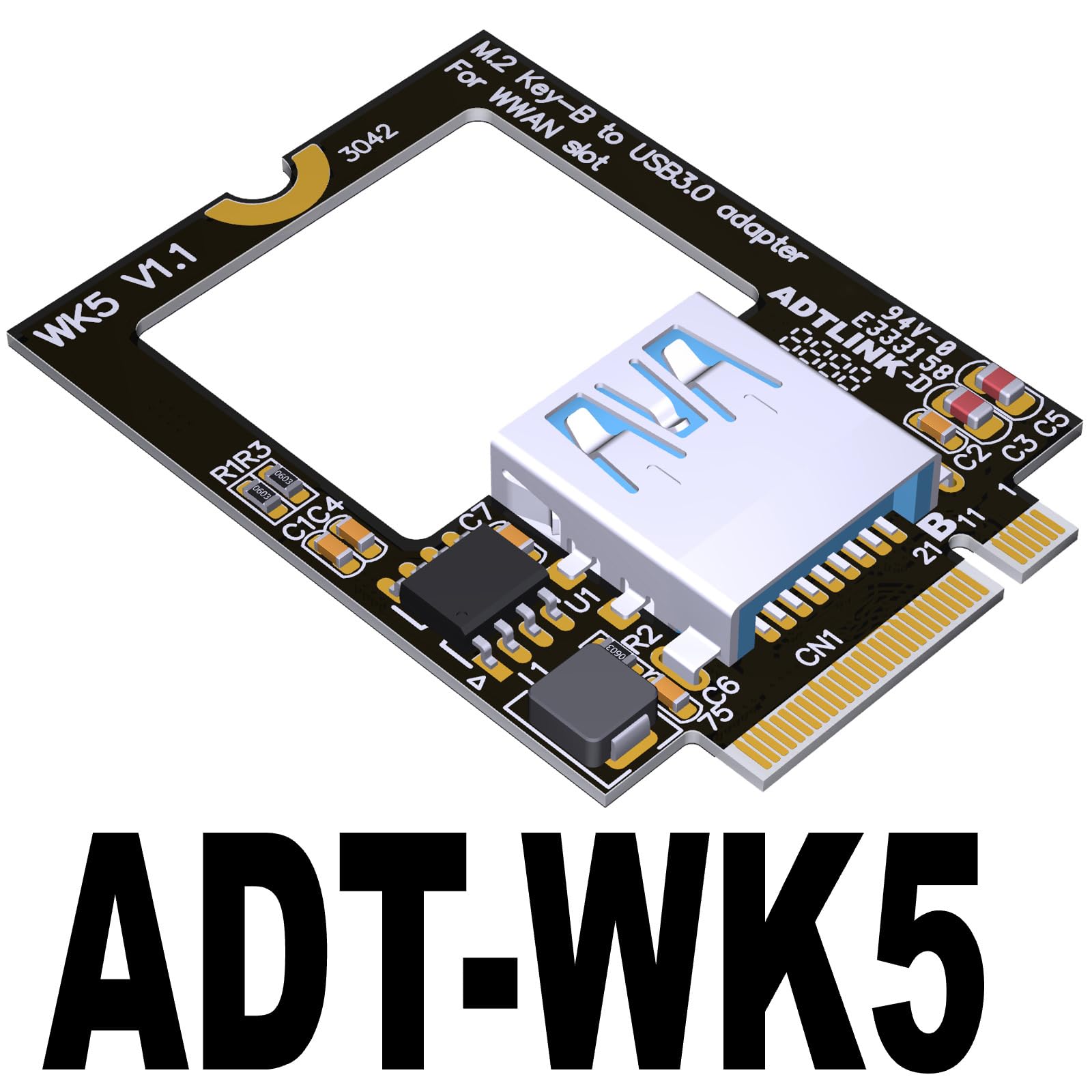 Amazon.co.jp: M.2 B キーから 互換 USB 3.0 NGFF3042 コンバータ M.2