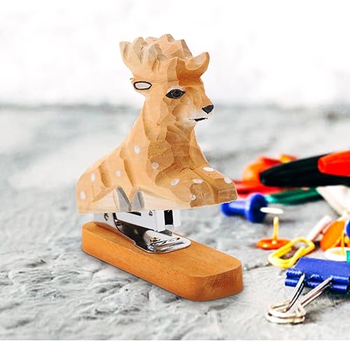 Miniatura 4 de NUOBESTY Engrapadora de animales, engrapadora divertida para el hogar, suministros de escritorio para mujeres, grapadora de folletos de oficina,