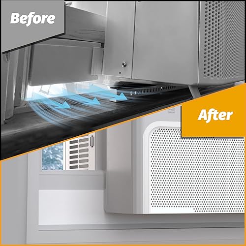 Miniatura 5 de LBG Products Bloque de espuma para unidades de aire acondicionado de ventana en forma de U, paquete de 2 bloques de espuma laterales de CA para