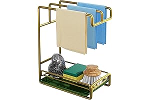 Kitchen Sink Organizer Sponge Rack with Dish Cloth Drying Rack