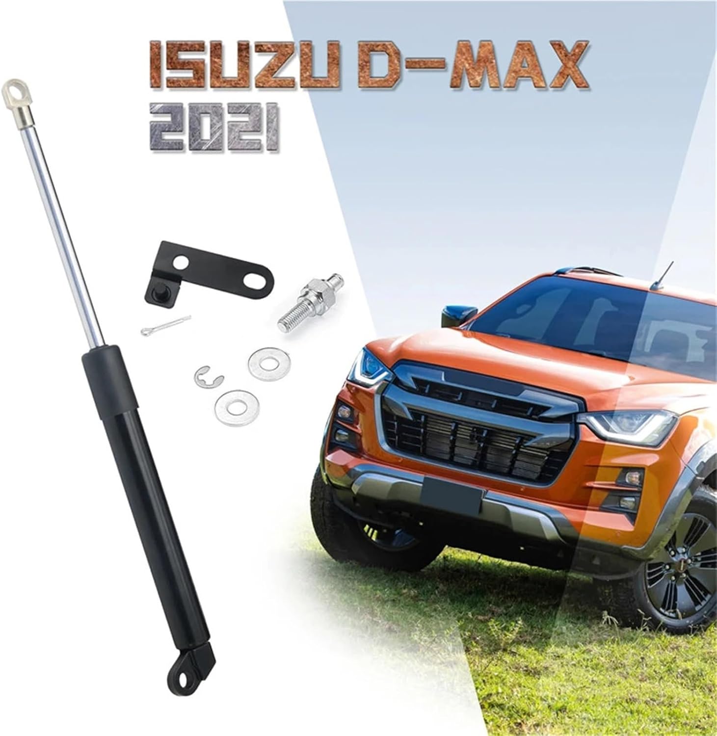 1Pcs/set Car Tailgate Baffle Slow Down Damper Compatible With Isuzu D-max 2021 Lift Support Rod Gas Spring Strut Shock Absorber Accessories