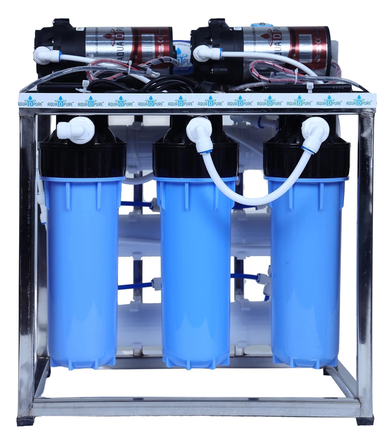 AQUA D PURE 25 LPH Commercial RO Water Purifier with Double Pump Purification, TDS Adjuster, Dust Protective Cover, Blue-image-21