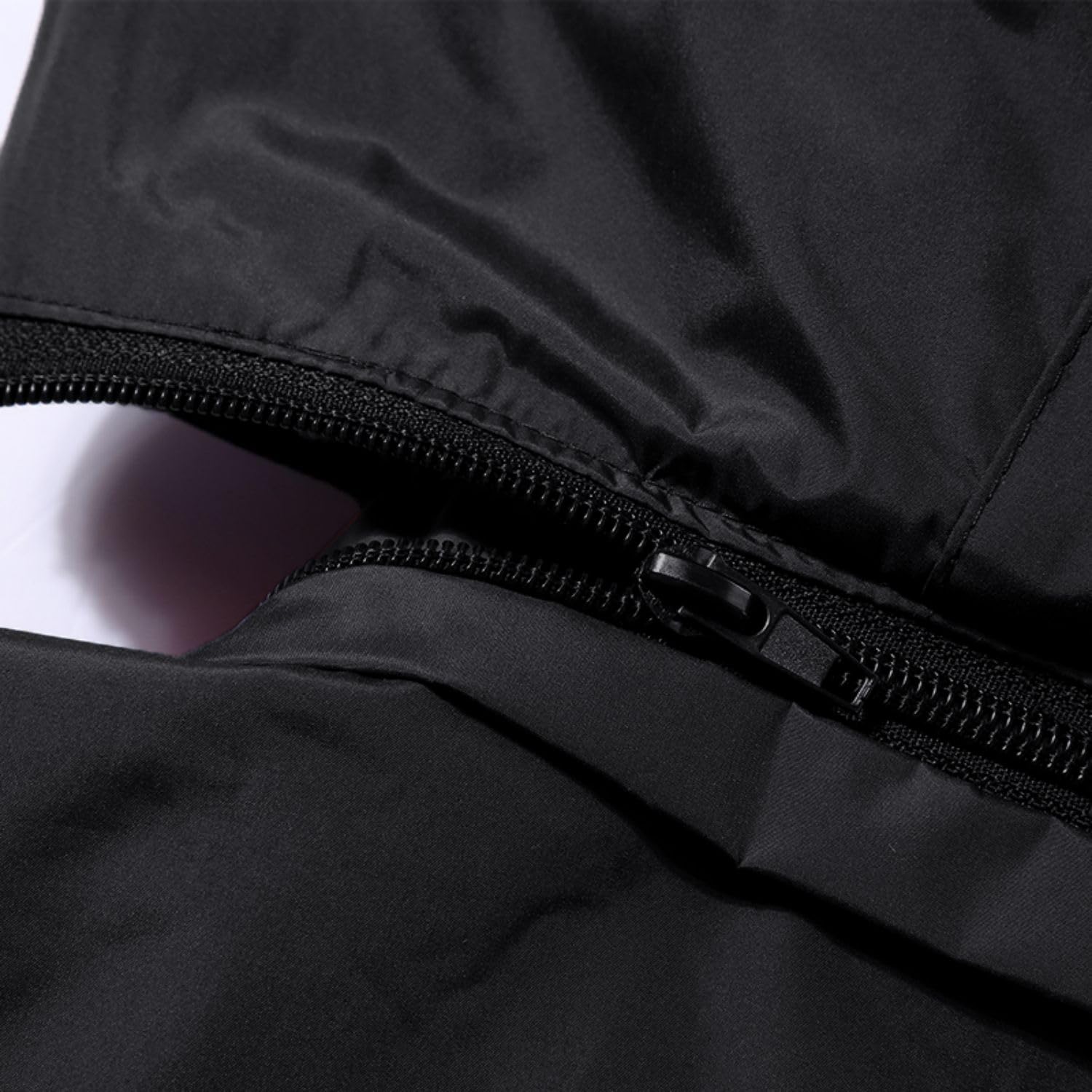 Chaqueta de Esquí Impermeable Hombre Lana Cazadora Montaña Snowboard Invierno Cálida Antiviento Abrigos con Capucha Desmontable Exterior CFY815M-Black-XL