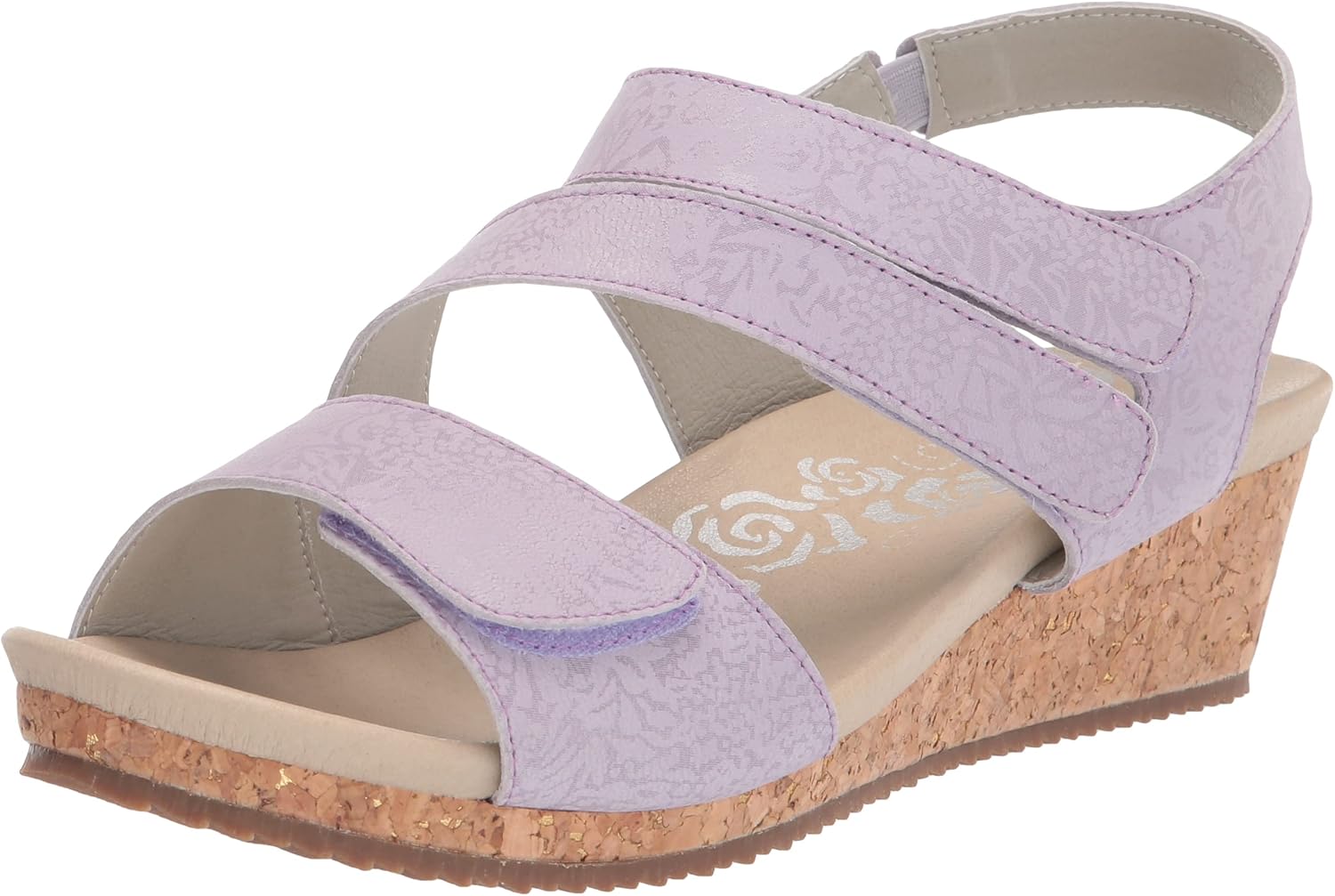 Propét Women's Millie Espadrille Wedge Sandal,Lavender,9.5