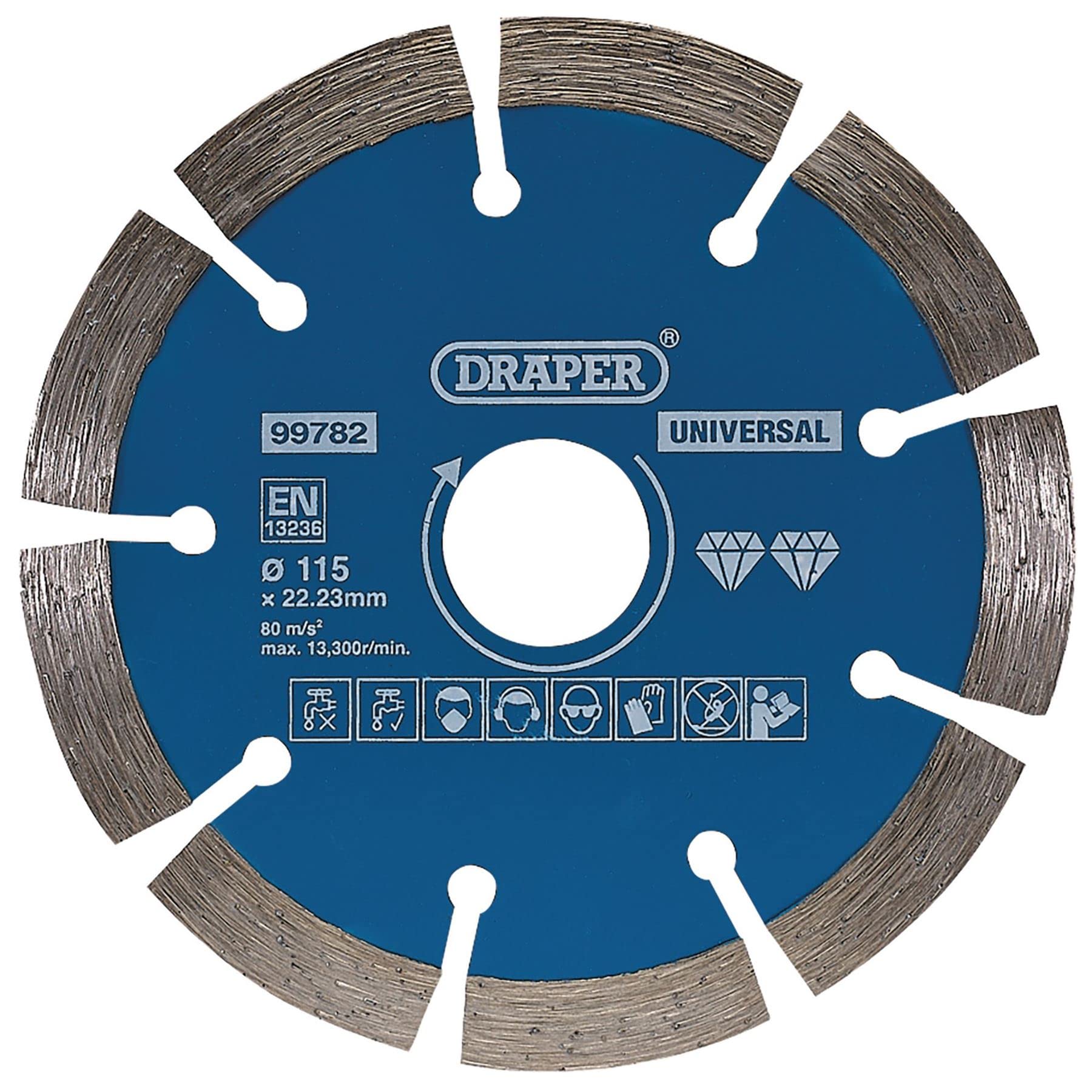Draper Segmented Diamond Blade, 115Mm