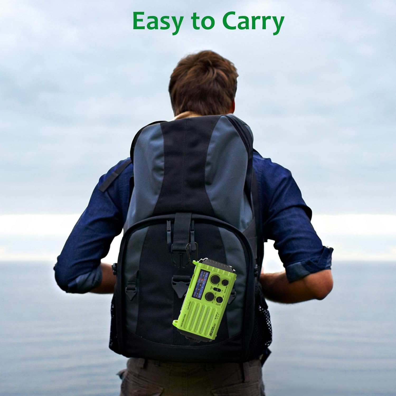 Emergency Radio Hand Crank Solar, AM/FM/SW NOAA Weather Radio, Portable Battery Operated Radio with Cell Phone Charger, 3W LED Flashlight & Reading Lamp, SOS for Home,Storm,Camping,Survival : Everything Else