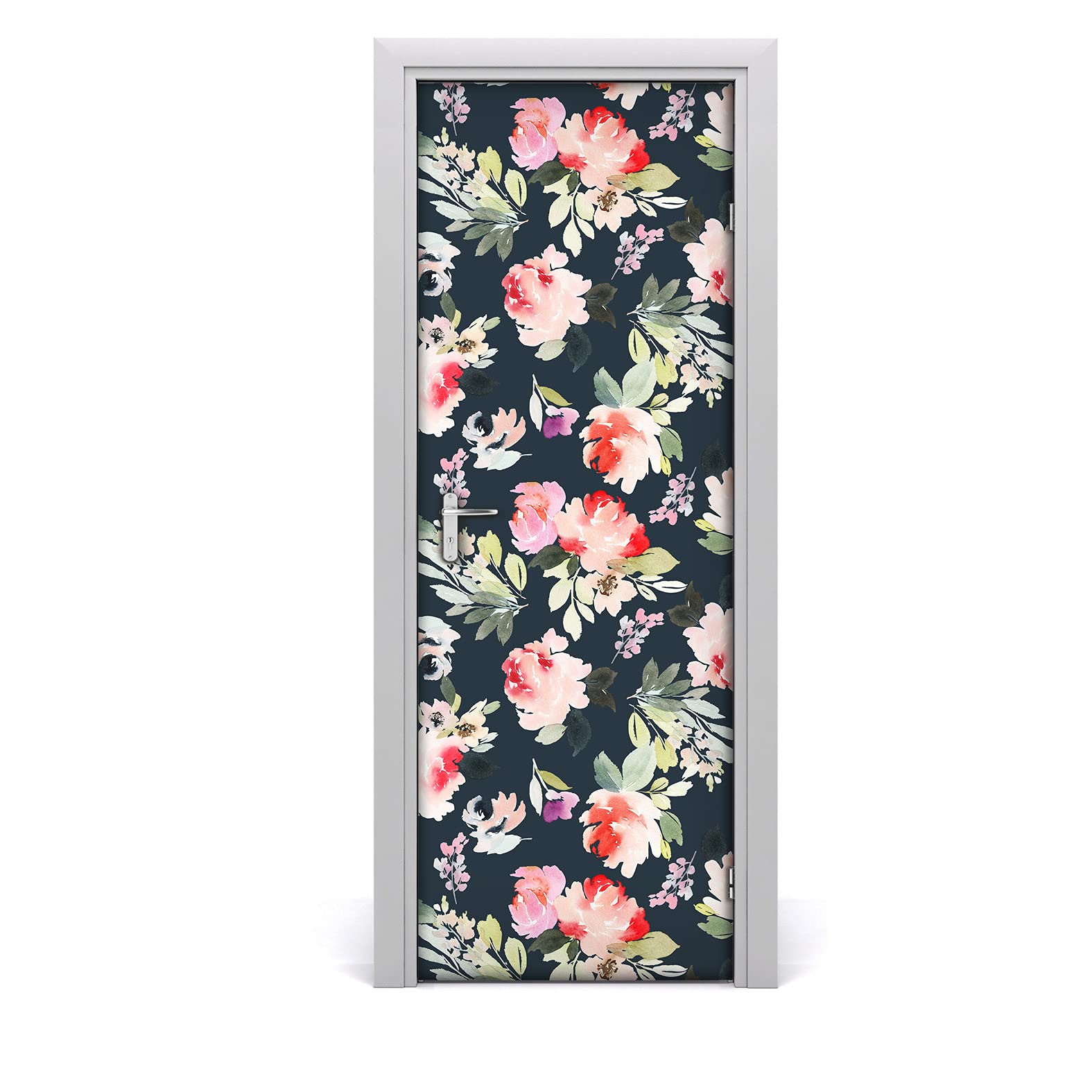Papier peint sur la porte pour rénover facilement sans colle étiquette 85x200