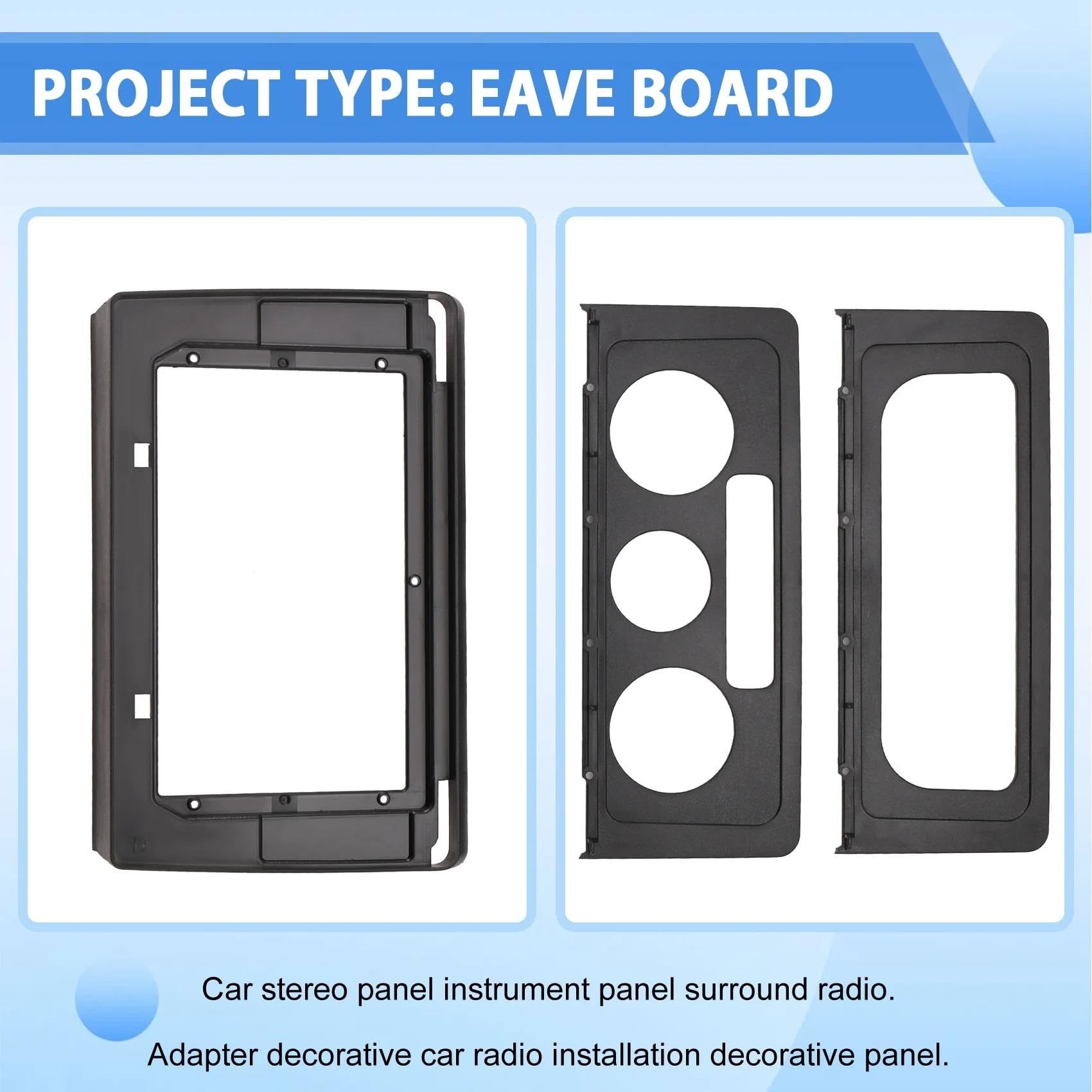 Generico Mascherina Autoradio Adattatore Universale per Fascia Telaio Auto per Caddy 2004-2010 Kit Pannello di Montaggio Radio Android Dash Radio Fascia Dash