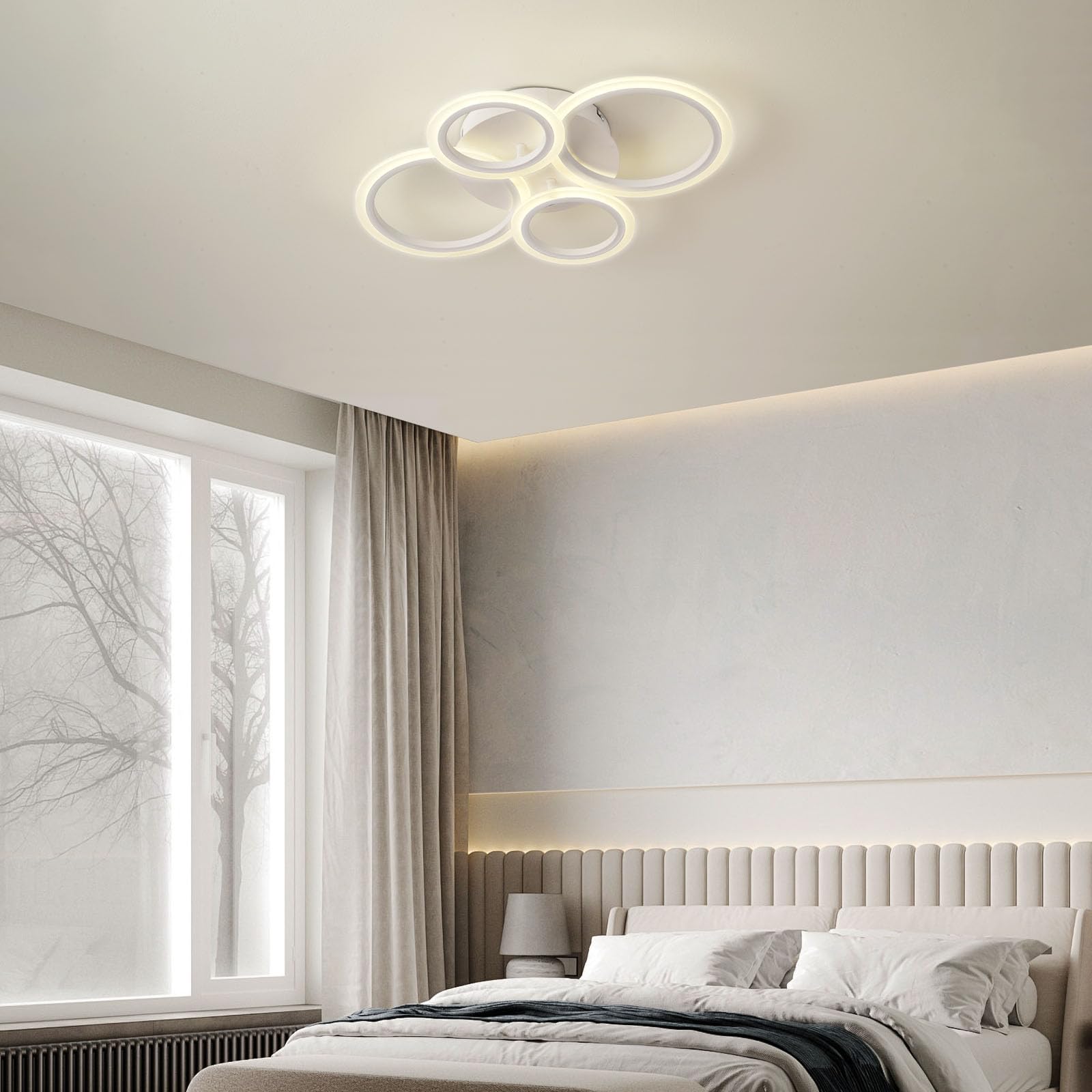 SYZXSP Modern LED Ceiling Light Fixture 22 inch 36W 3000LM 3000