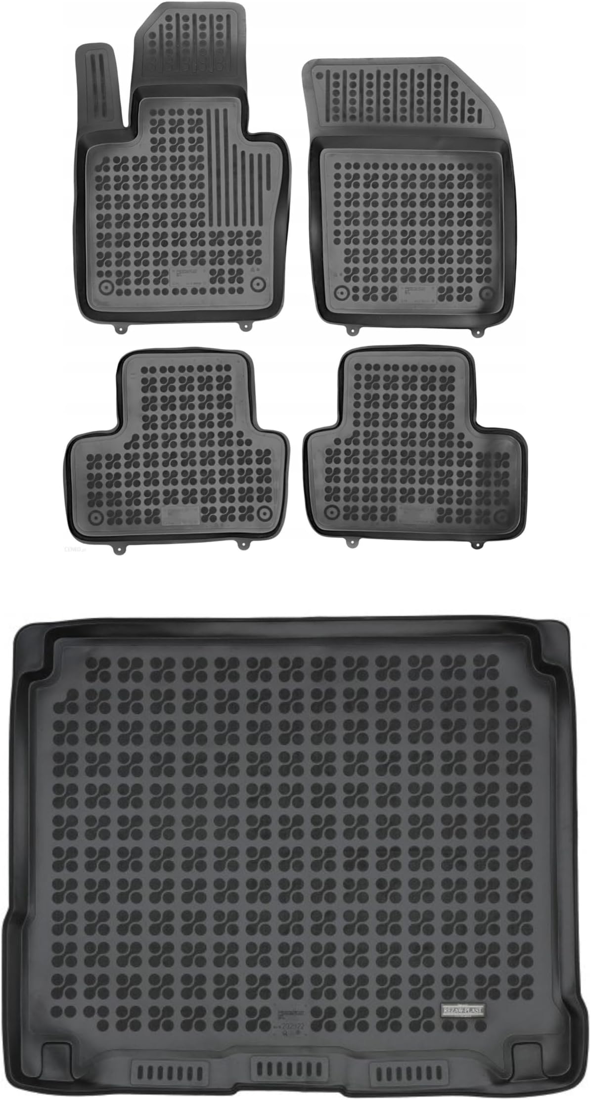 Premium Floor Liners Compatible with Volvo XC40 2017-2022 Floor Mats All Weather Tailored All Season Protection Anti Slip SUV Accessories Black (18-23 XC60 Floor Mats & Cargo Mat)