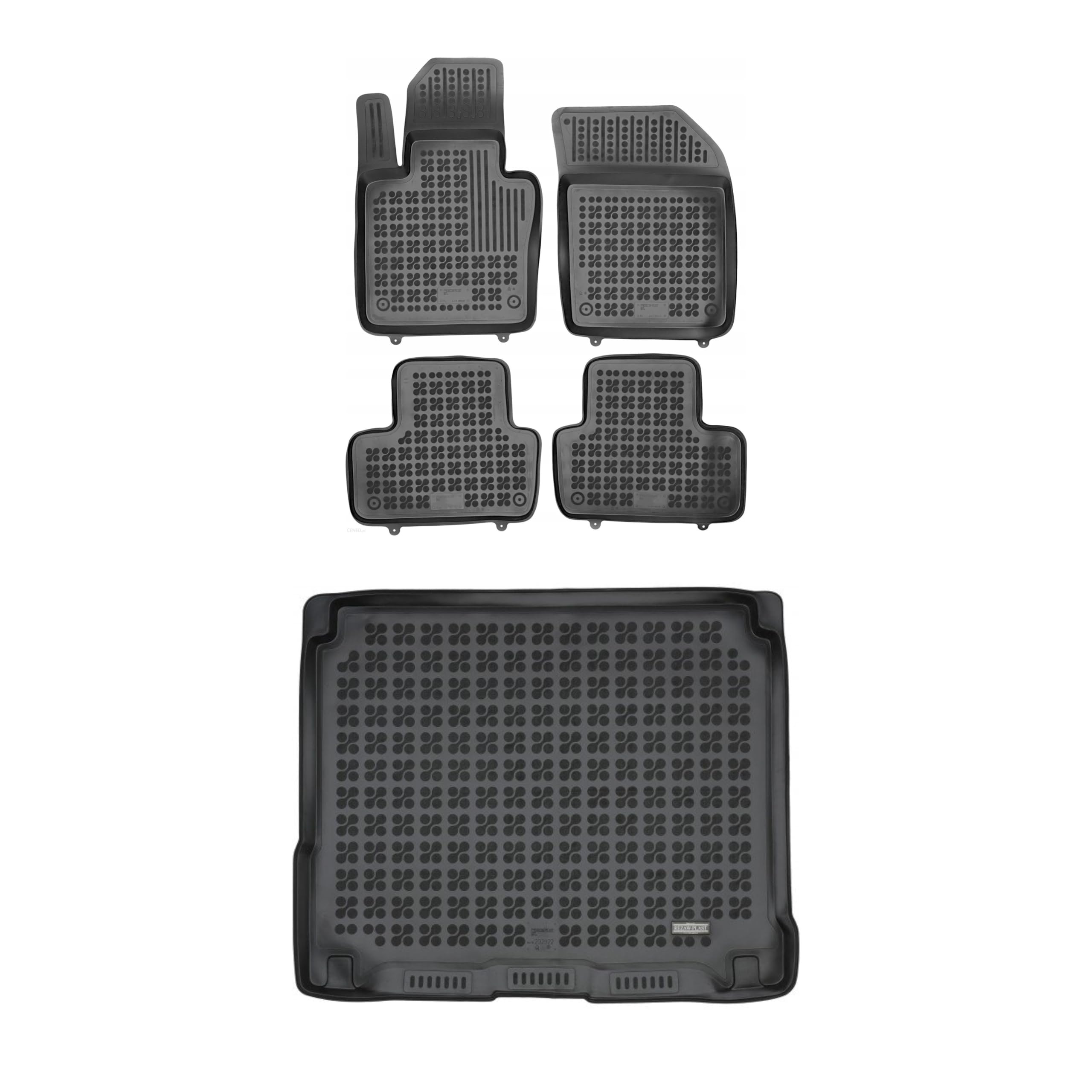 Premium Floor Liners Compatible with Volvo XC40 2017-2022 Floor Mats All Weather Tailored All Season Protection Anti Slip SUV Accessories Black (18-23 XC60 Floor Mats & Cargo Mat)