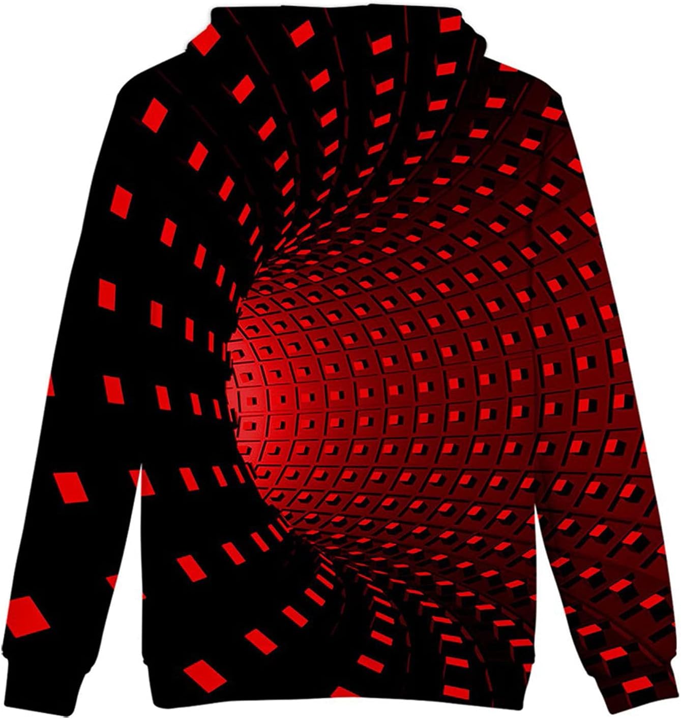 Ymosrh Men's Hooded Sweatshirt Long Sleeve Sweater Pullover Loose Hoodie Top 3D Printed Graphic Halloween Hoodies