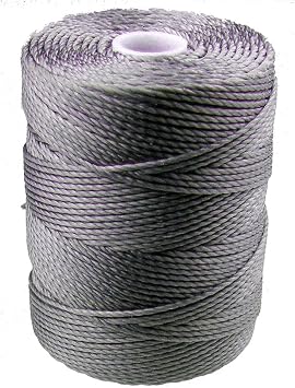 C-LON Bead Cord, Gunmetal - 0.5mm, 92 Yard Spool