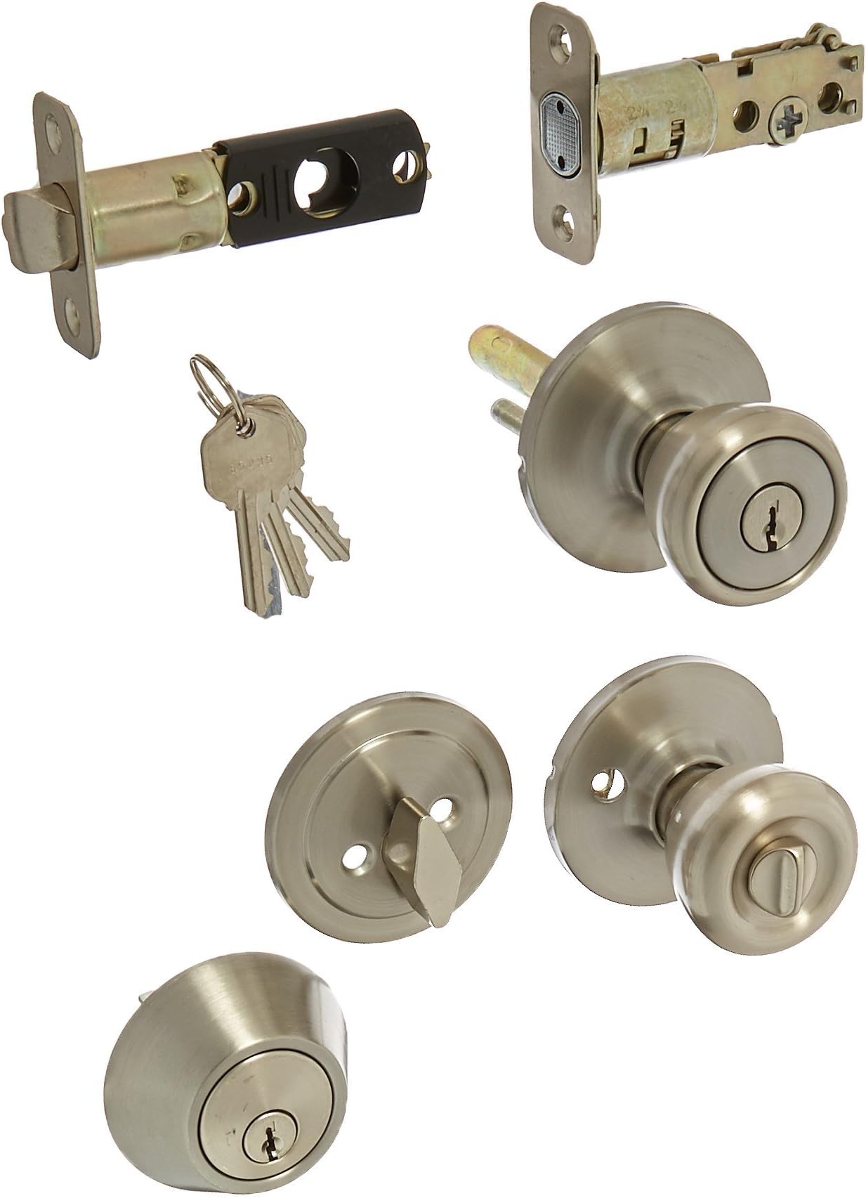 Ultra Stainless Steel Single Cylinder Deadbolt & Entry Combo Lockset 43971