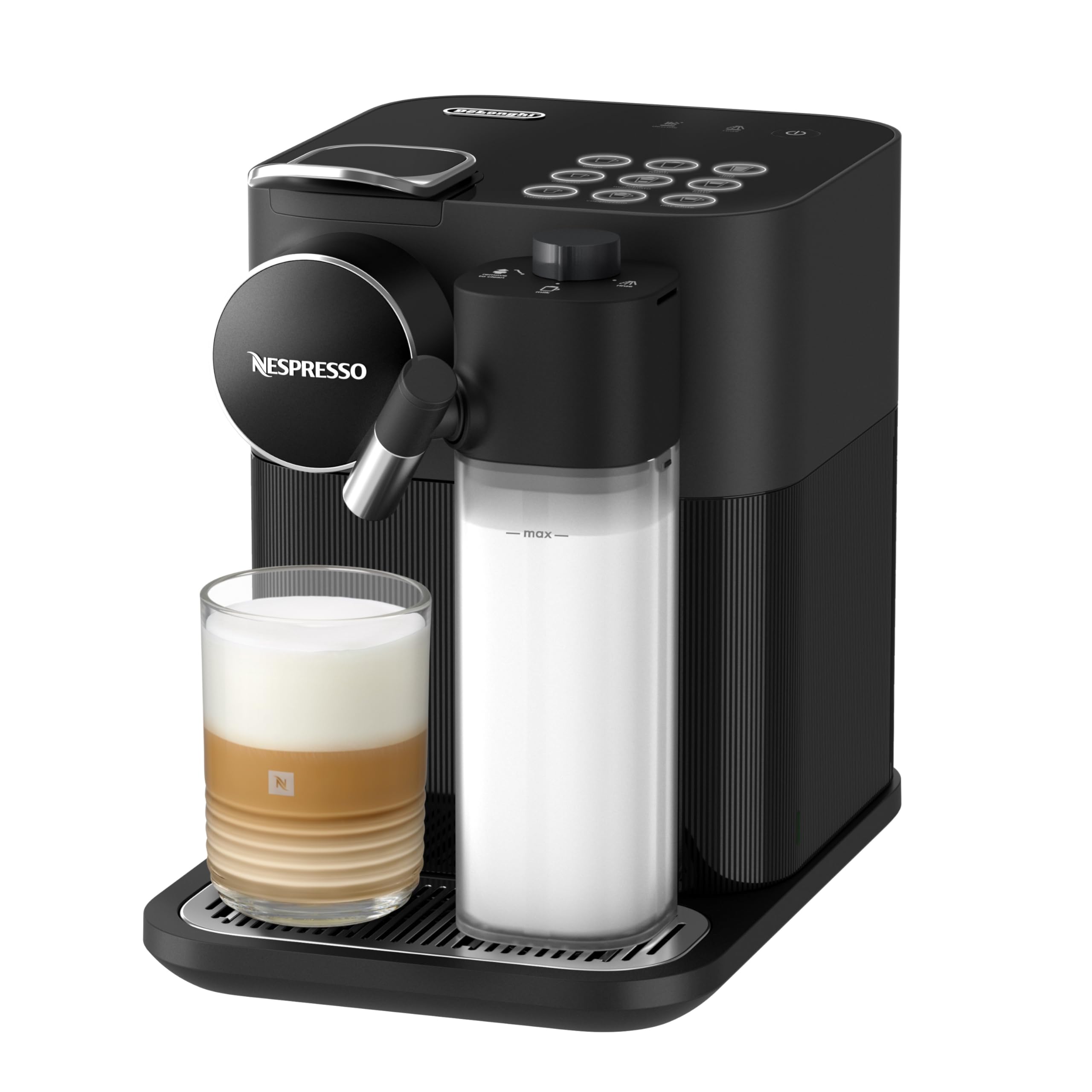 De Longhi Nespresso Gran Lattissima EN 640.B Kaffeemaschine mit Milchaufschäumer 19 bar Schwarz