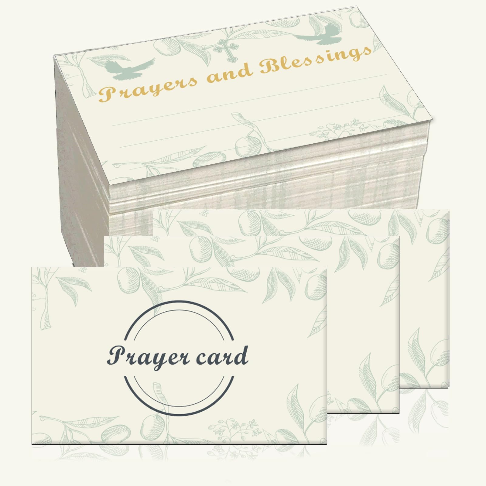 200 Pcs Prayer Request Cards, 3.7 x 2.1 Inches, Inspirational Christian Cards for Church Services, Baptism, Weddings, and Special Occasions