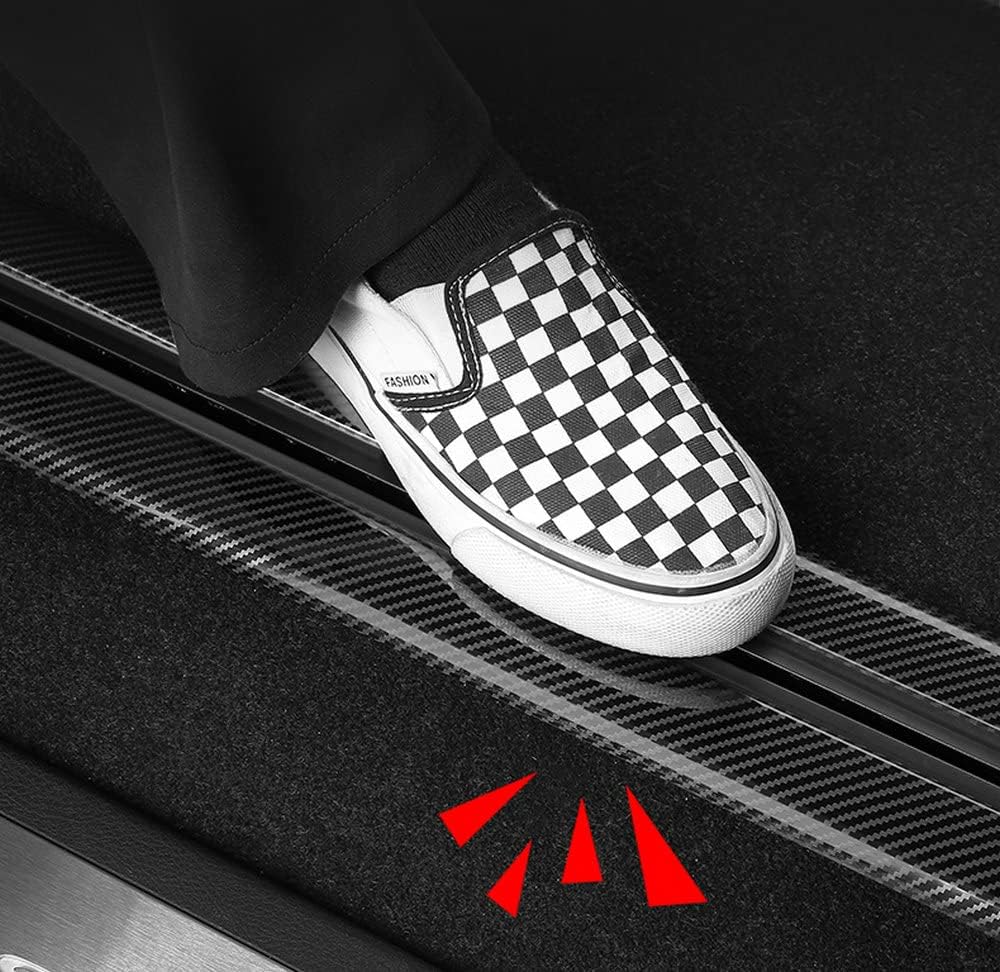 FTAPACCE 8PCS Track Tube Sill Molding Trim Plates Protector Fits for All New Sienna XL40 2021 2022 2023(Carbon Fiber Look)