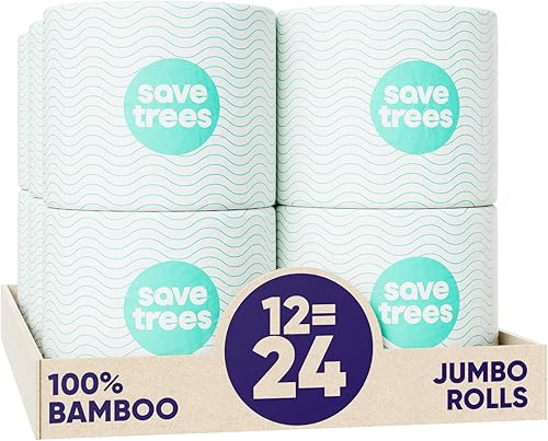 Miniatura 9 de Papel higiénico de bambú, 48 rollos de papel higiénico orgánico seguro para sépticos, 3 capas, 300 hojas por rollo, sin PFA, certificado FSC, sin