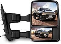 Vista 24 de SCITOO Reemplazo de vidrio para espejo lateral Compatible con Ford F-250 F-350 F-450 F-550 Super Duty 1999-2016, Ford Excursion 2000-2005, vidrio