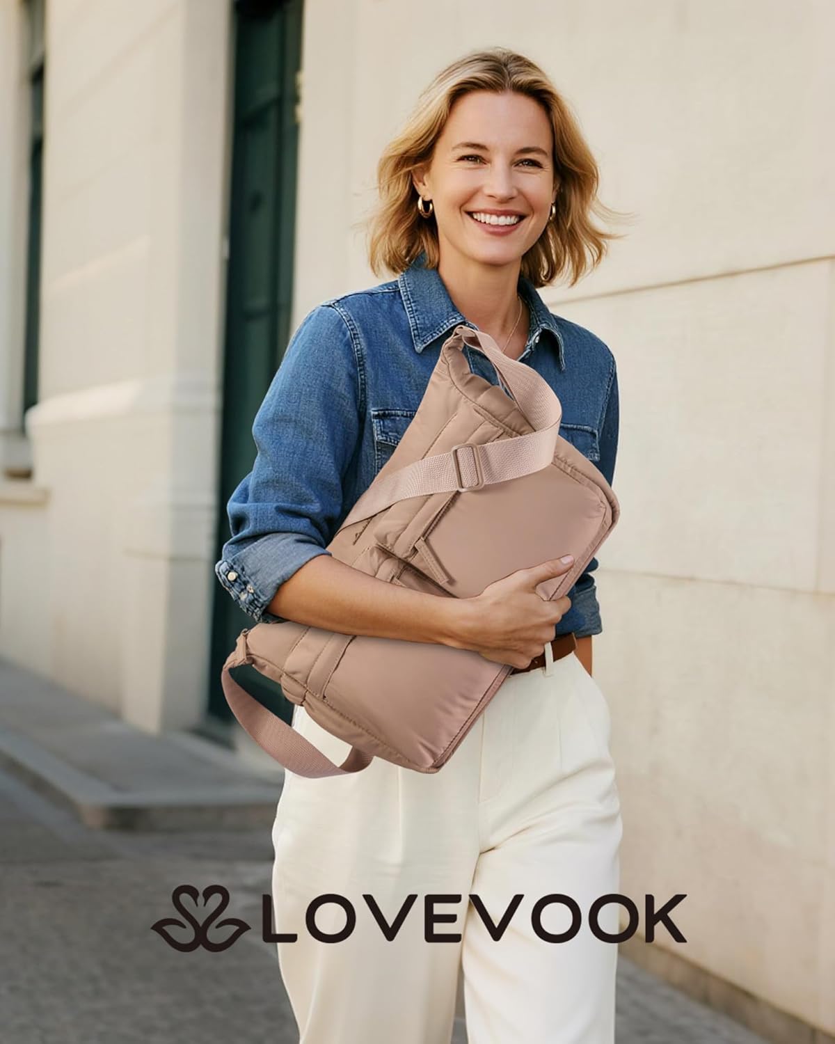 LOVEVOOK Puffy Crossbody Bags for Women Small Hobo Purse and Messenger Handbags Men with Adjustable Strap,Travel & Work - Image 6