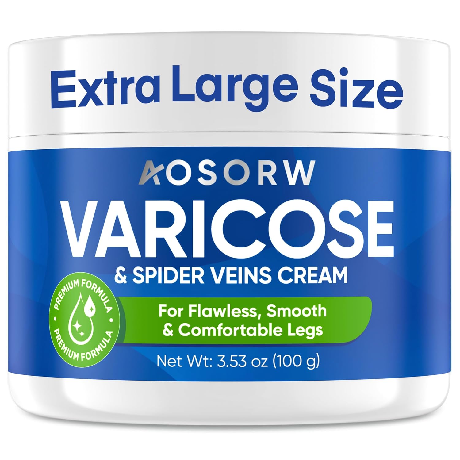 Varicose & Spider Veins Cream – Natural Vein Treatment Leg Cream to Improve Circulation, Relieve Tired Legs & Swelling – Helps Reduce Appearance of Veins – 3.4 Fl Oz (Pack of 1)