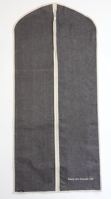 Save On Goods UK Suit, dress, clothes garment cover carrier.Large,long heavy duty fabric,durable travel hanging storage bag