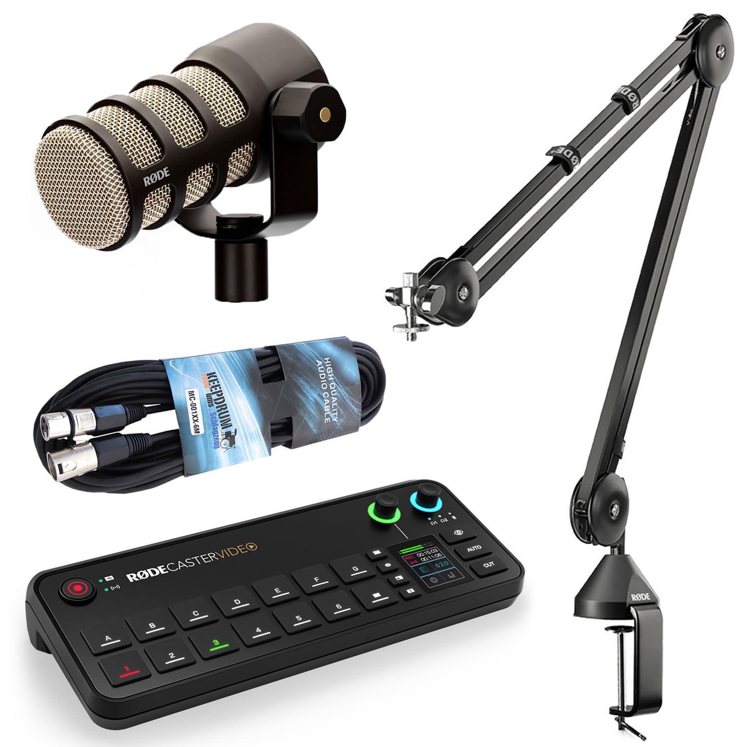 Rode Rodecaster Video Console per produzione audio e video con Podmic e PSA-1