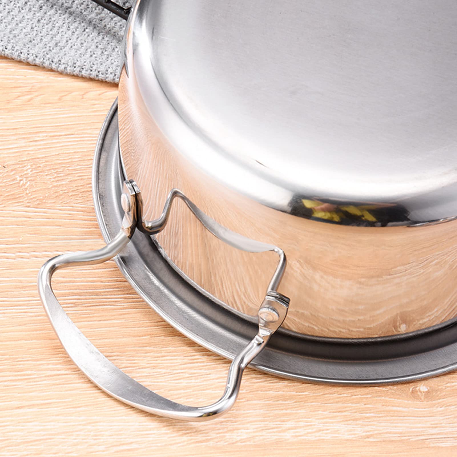 Fondue De Queso Giratoria, Olla De Fondue De Acero Inoxidable con 6 Tenedores Y 6 Tazones, Olla De Fondue Tradicional, Kit De Fondue De Queso Giratorio Multifuncional, Juego De Fondue De Plato para 6