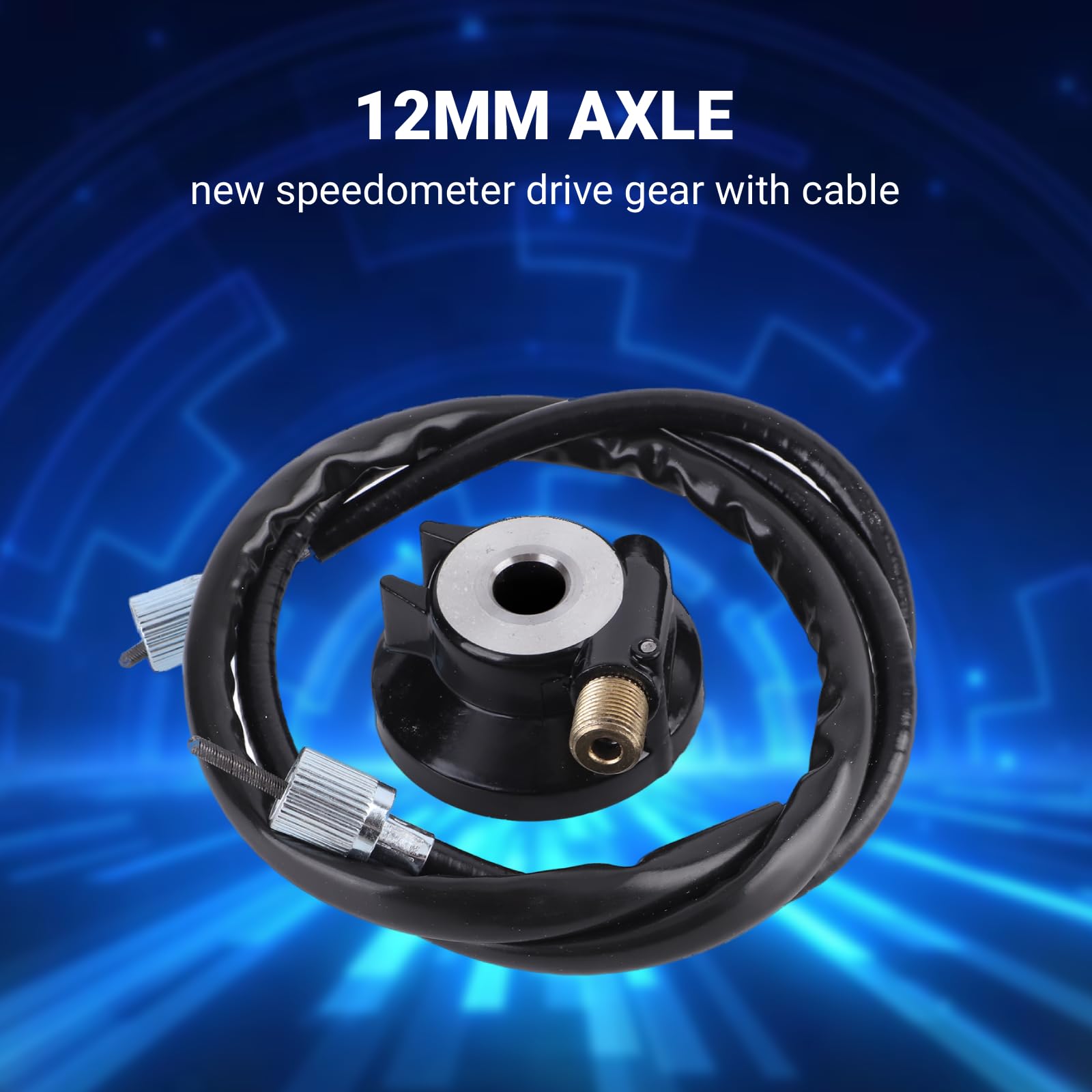 Ruota Motrice del Tachimetro, Cavo del Tachimetro del Motorino del Ciclomotore 12mm Asse del Tachimetro Dell'ingranaggio di Trasmissione con Cavo GY6 50cc 150cc Parti dello Scooter