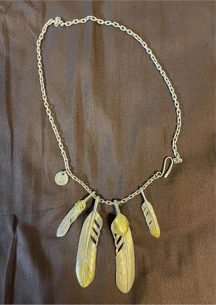 Amazon.co.jp: kenkikuchi ケンキクチ フェザーネックレス 上金