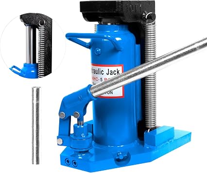 Toe Jack 5T/10T, Hydraulic Jack, Air Jack, Air Hydraulic Jack with Hand Pump Blue