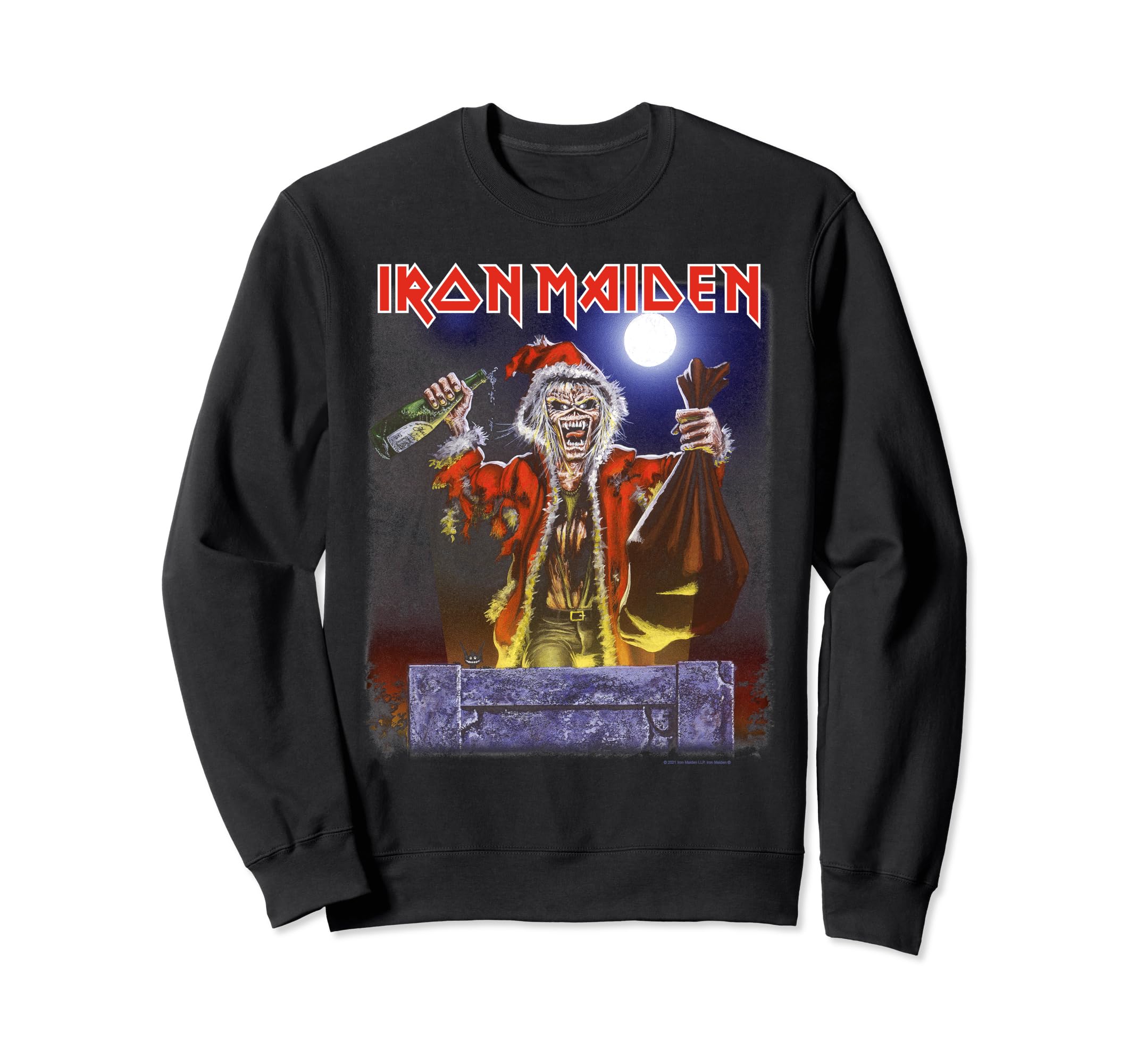 Ugly christmas sweater iron maiden shop