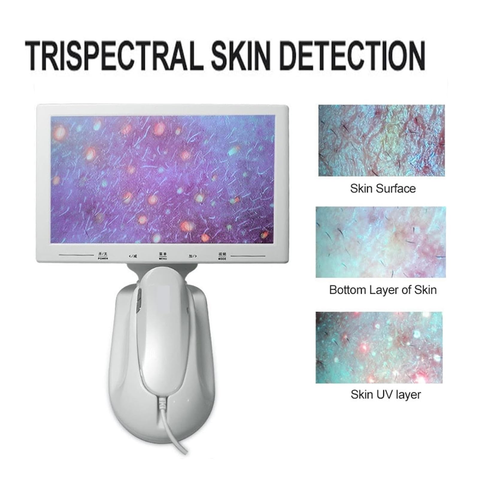 Haarfollikel-Analysegerät, Hautdiagnosegerät, 11-Zoll-HD-Display/200-fache Kopfhautlinse/Kann Fotos Aufnehmen Und Bilder Einfrieren, Um Verstopfte Poren Der Kopfhaut Zu Lösen