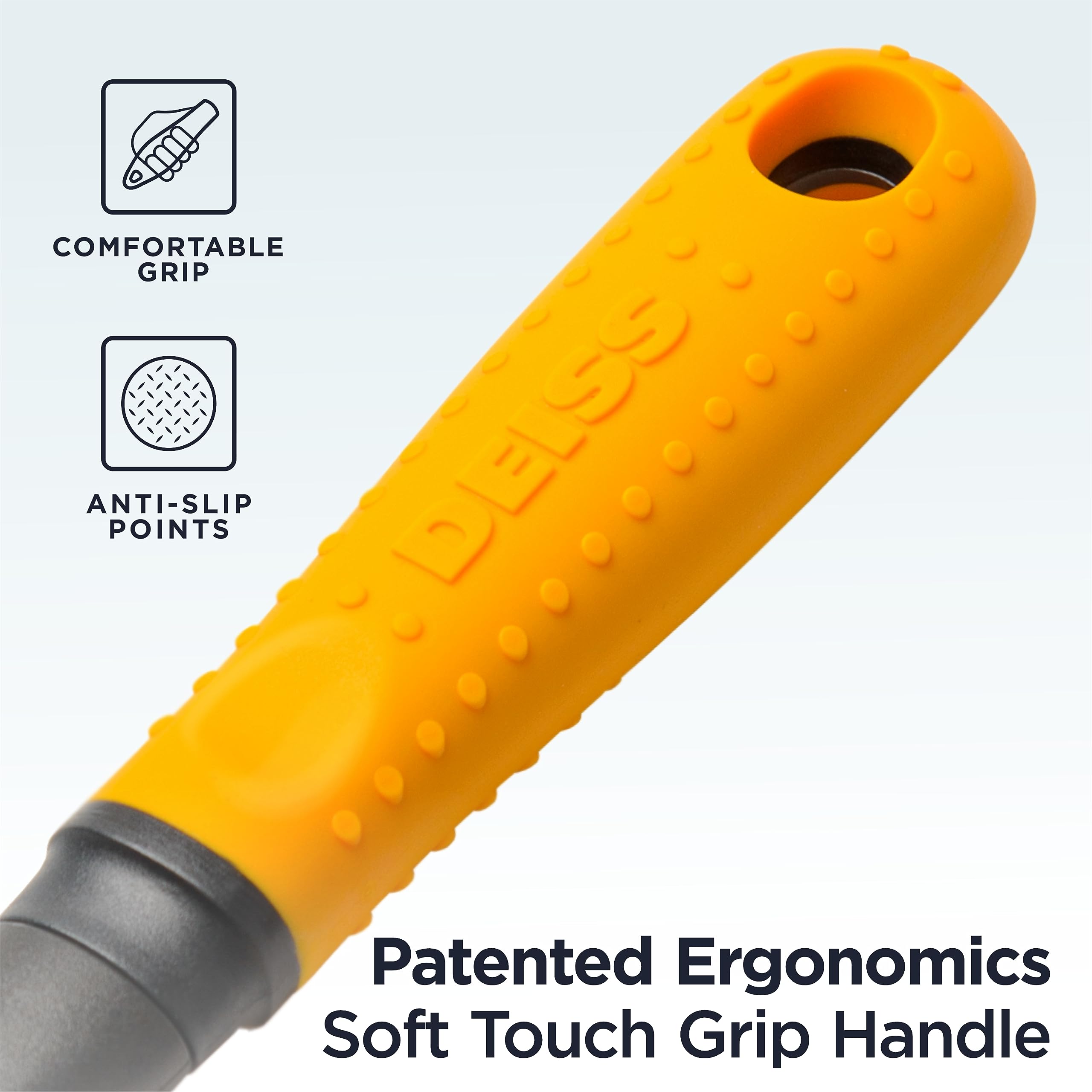 Abrelatas profesional resistente, borde liso manual, abrelatas de mano con mango suave al tacto, abrelatas de seguridad a prueba de óxido, perilla de mano de gran tamaño, fácil de girar, el 3