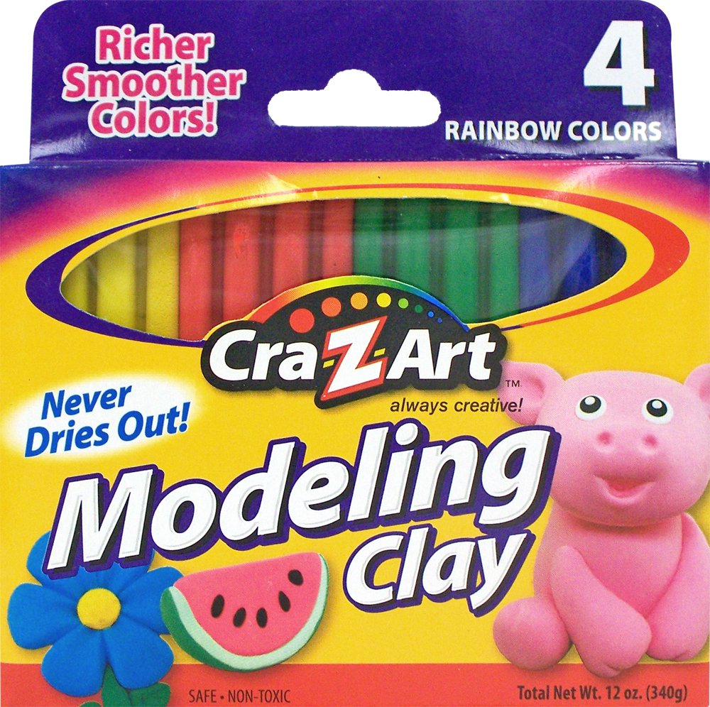 Buy CraZart Modeling Clay, Pack of 4 (10900) Online at Low Prices in