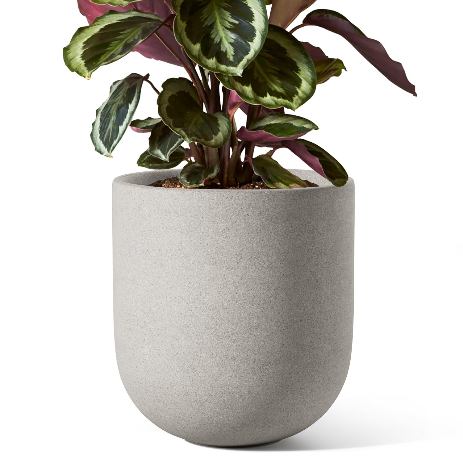 LE TAUCI Übertöpfe Keramik Gross, Blumentopf für Zimmerpflanzen mit Abflussloch, Flower Planter Pots with Drainage Hole and Plug